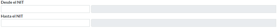 3. Desde el NIT - Hasta el NIT