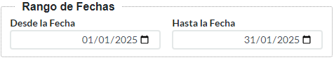 9. Rango de Fechas