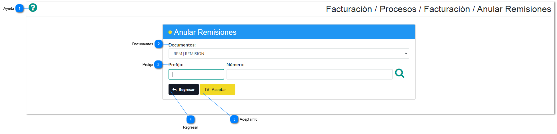 Anular Remisiones