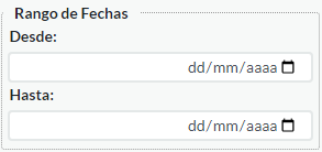 1. Rango de Fechas