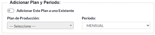 11. Adicionar Plan y Período