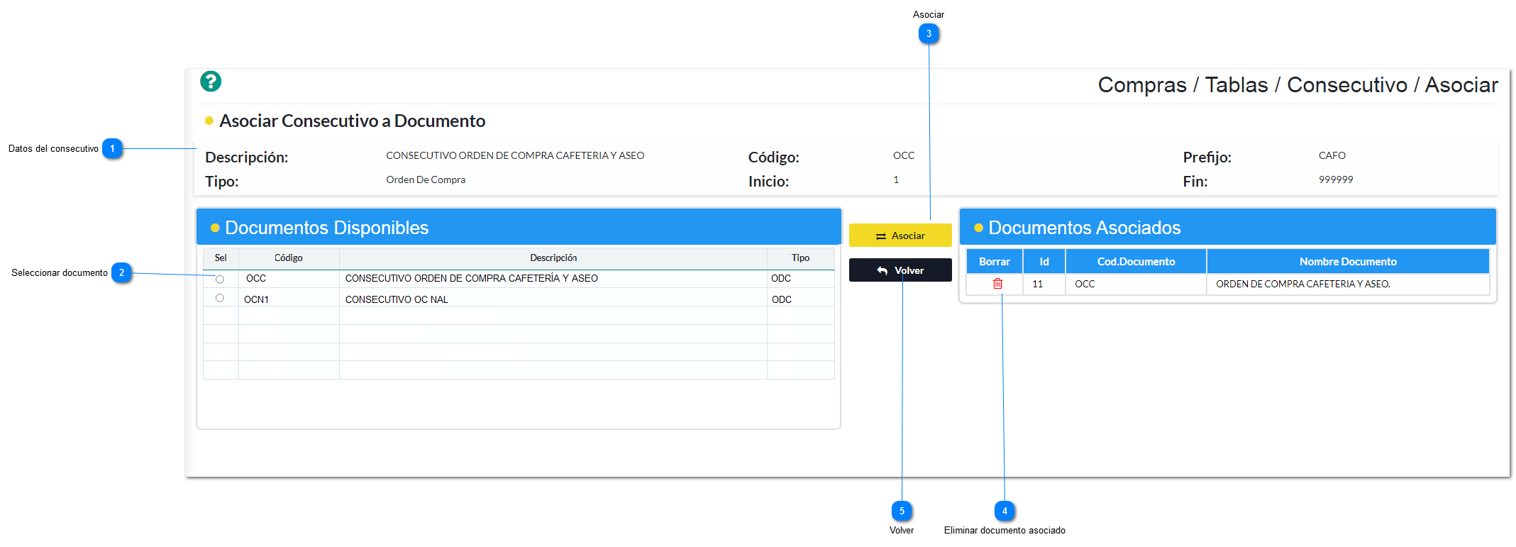 Asociar Documentos