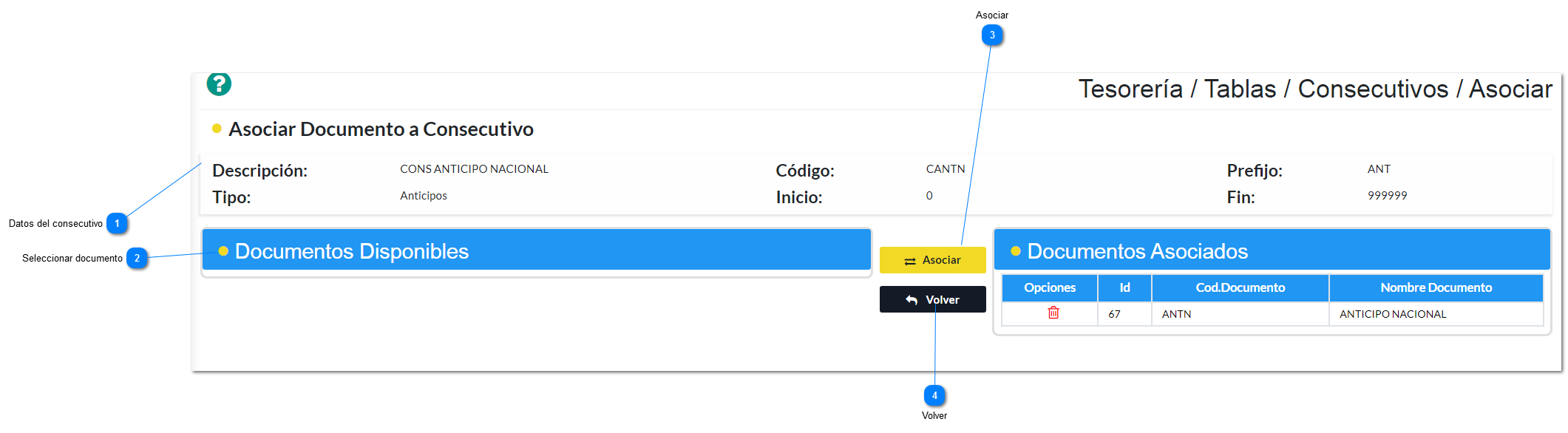 Asociar Documentos