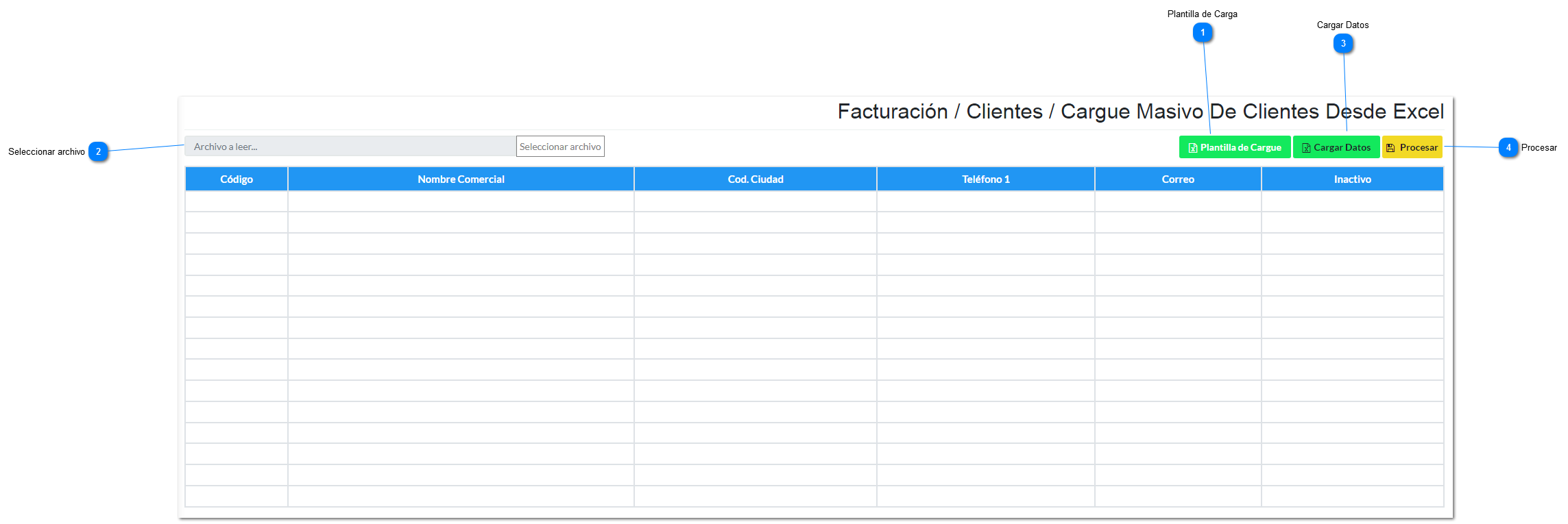 Cargar Clientes Desde Excel