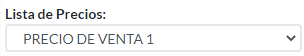 1. Lista de Precios