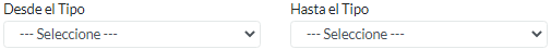 3. Desde el Tipo - Hasta el Tipo