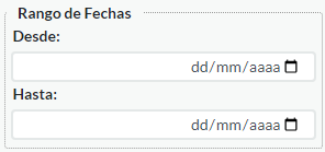 2. Rango de Fechas