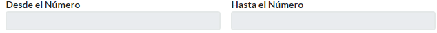 7. Desde el número - Hasta el número