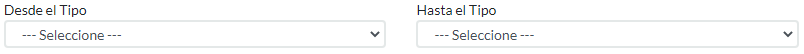 2. Desde el Tipo - Hasta el Tipo