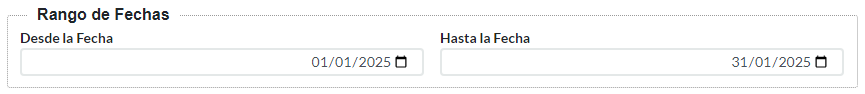 2. Rango de Fechas