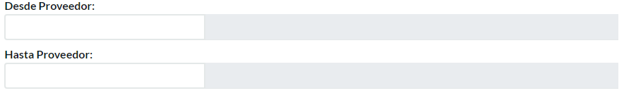 1. Desde proveedor - Hasta proveedor