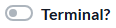 14. ¿Terminal?
