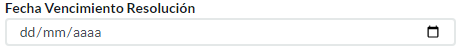 10. Fecha de Vencimiento Resolución