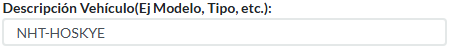 10. Descripción Vehículo 