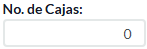 6. N° de Cajas