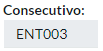 3. Consecutivo