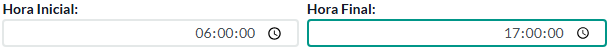 16. Hora Inicial -  Hora Final