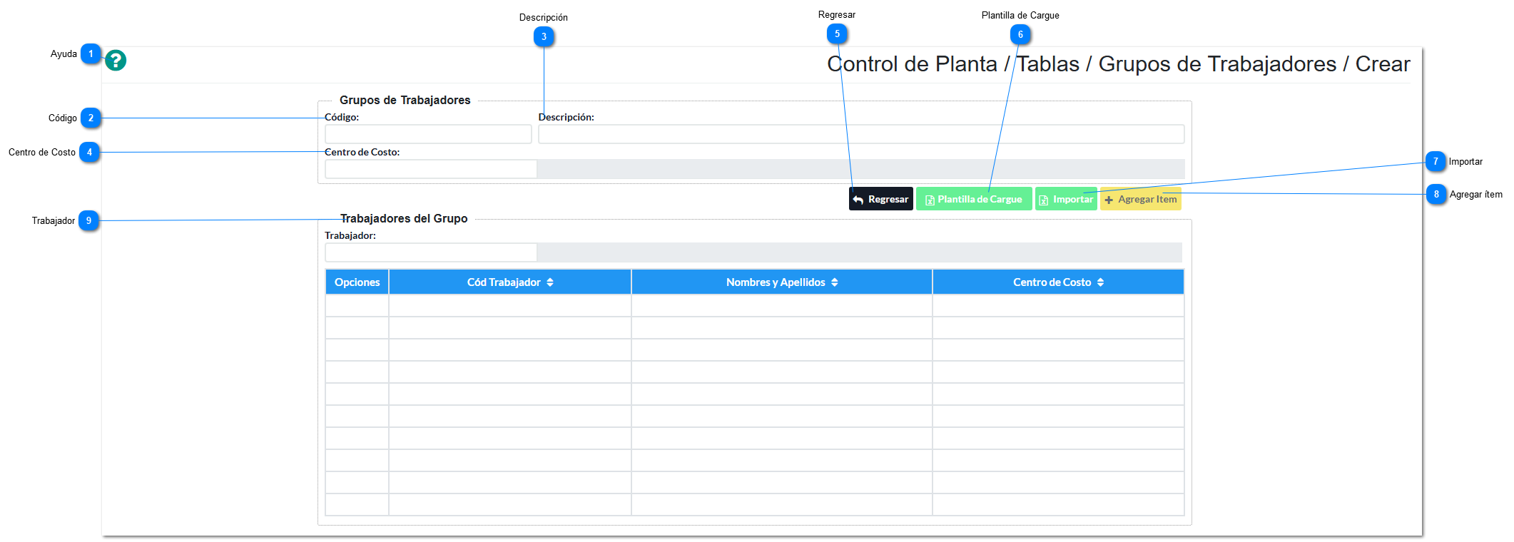 Crear Grupos