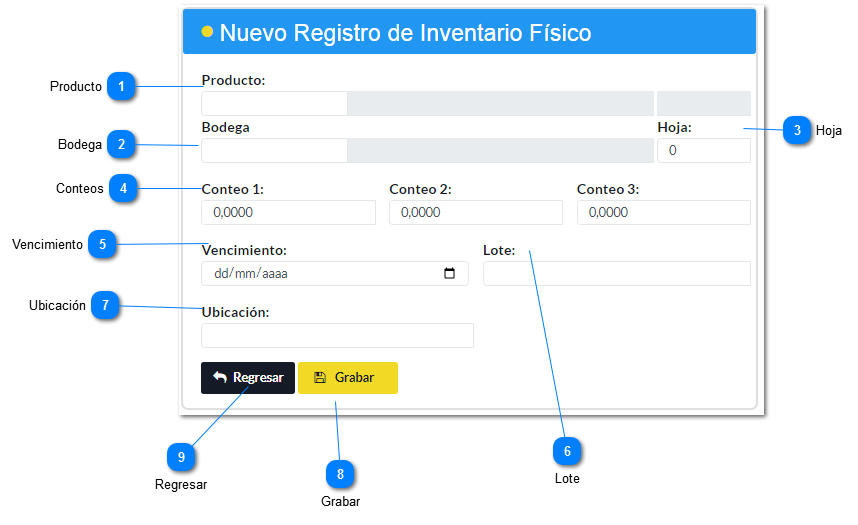 Crear Inventario Físico