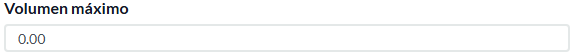 4. Volumen máximo