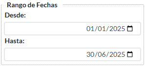 3. Rango de Fechas