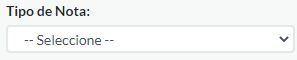 5. Tipo de Nota
