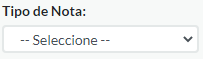 5. Tipo de Nota