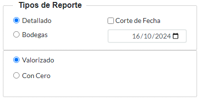 8. Tipos de Reporte