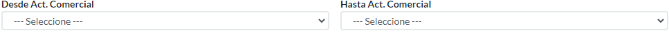 4. Desde act. comercial - Hasta act. comercial