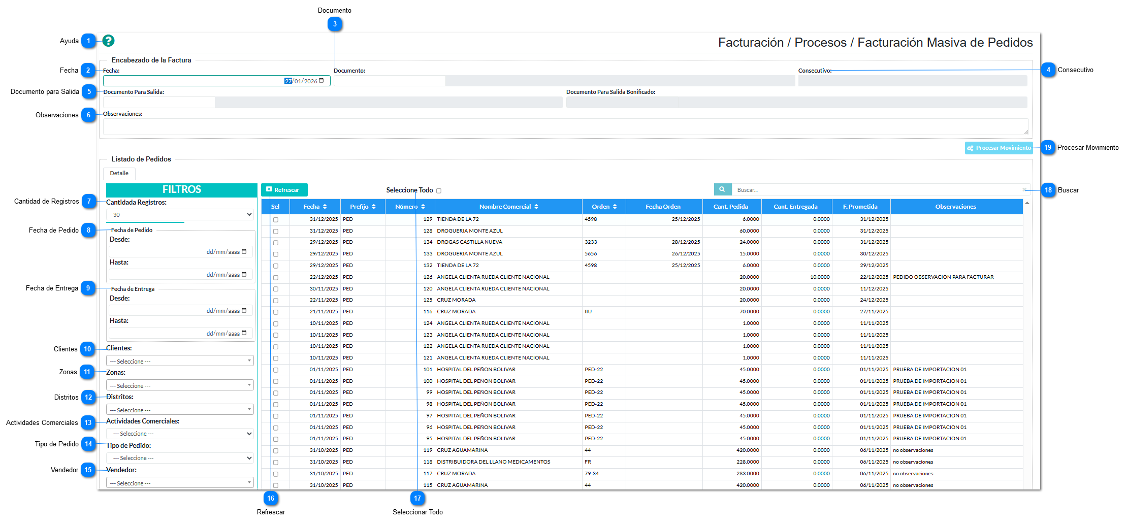 Facturación Masiva de Pedidos