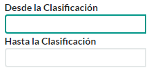 1. Filtro por Clasificación