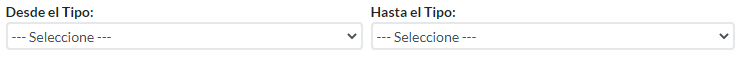 4. Desde el Tipo - Hasta el Tipo
