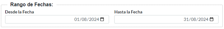 1. Rango de Fechas
