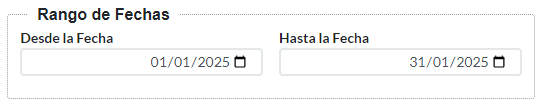 6. Rango de Fechas