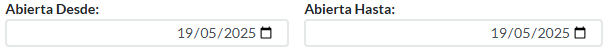 3. Abierta Desde - Abierta Hasta
