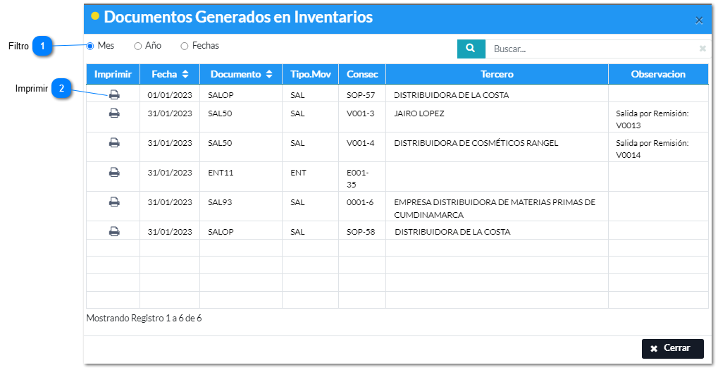 Reimpresión de Documentos