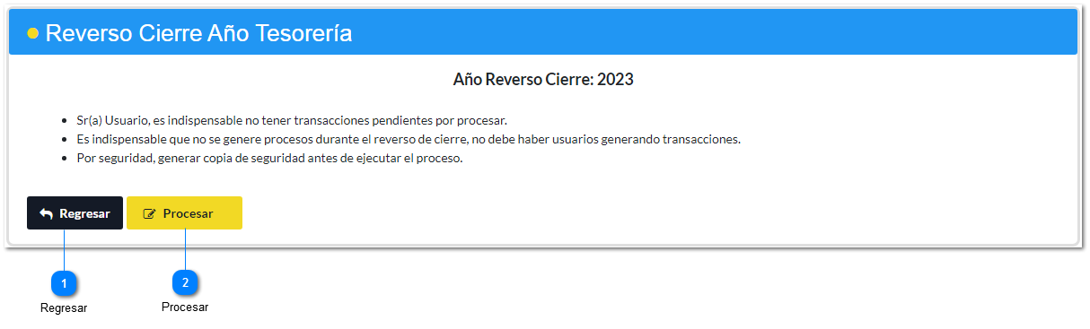 Reversar Cierre de Año