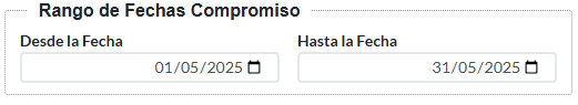 6. Rango de Fechas Compromiso